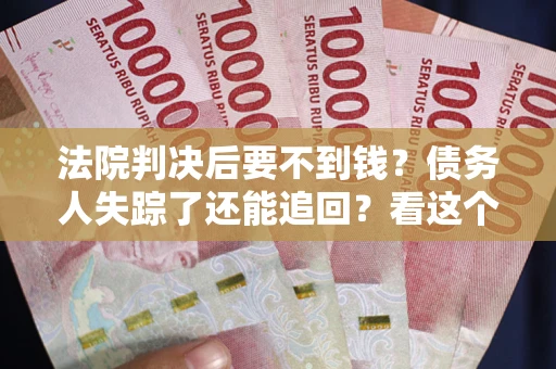 武汉法院判决后要不到钱？债务人失踪了还能追回？看这个方法！