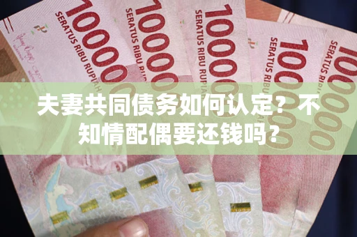 武汉夫妻共同债务如何认定？不知情配偶要还钱吗？