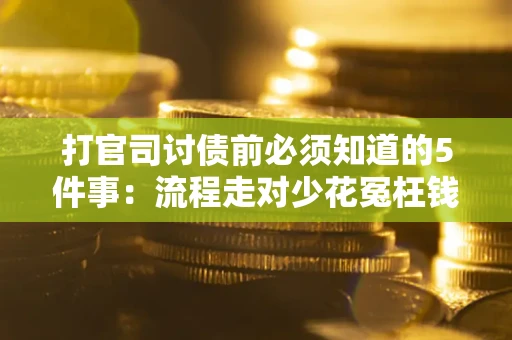 武汉打官司讨债前必须知道的5件事：流程走对少花冤枉钱