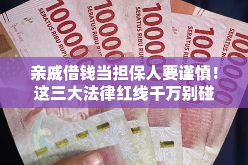 武汉亲戚借钱当担保人要谨慎！这三大法律红线千万别碰