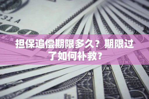 武汉担保追偿期限多久？期限过了如何补救？
