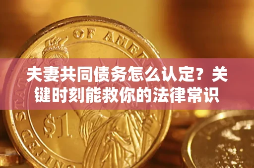 武汉夫妻共同债务怎么认定？关键时刻能救你的法律常识