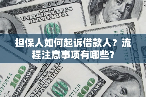 武汉担保人如何起诉借款人？流程注意事项有哪些？
